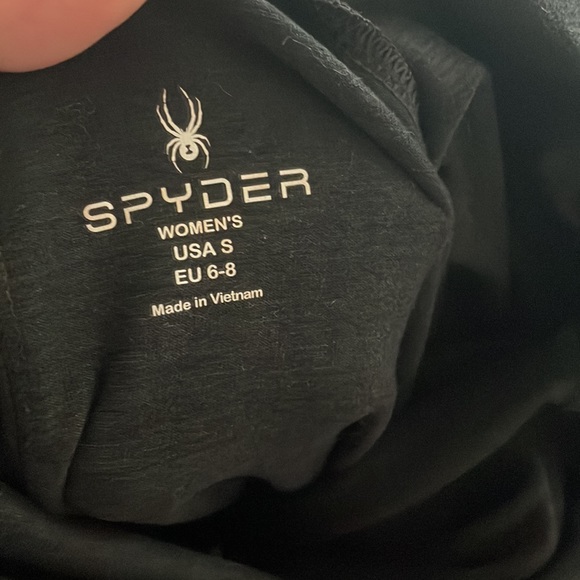 Spyder Black Solitude Funnel Neck Pullover - Picture 3 of 5